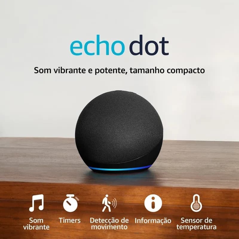 Echo Dot (Geração mais recente) | Smart speaker com Alexa